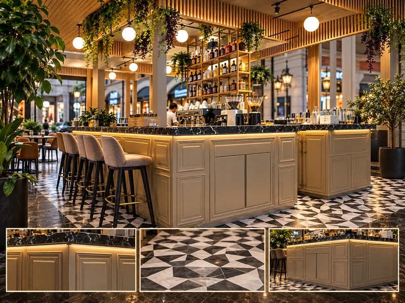 D-0023 — Klasik Kapaklı Bar Tezgâhı