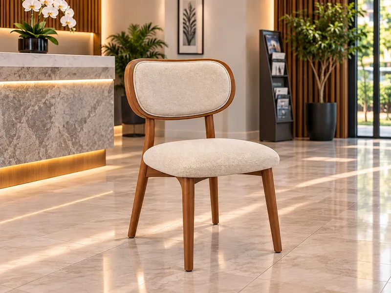 S-0013 — Ahşap Çerçeveli Oval Sırtlı Sandalye