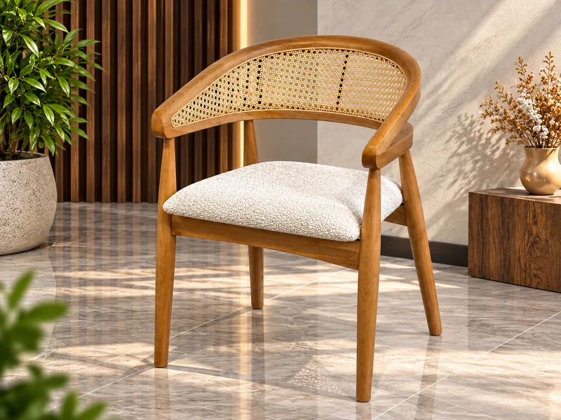 S-0014 — Rattan Sırtlı Kollu Sandalye